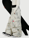 Women's Street Utility Cargo Baggy Snow Pants – Multi Pocket Belt Design