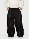 Men's Wild Motion Reflective Cargo Pockets Extra Baggy Snowboard Pants