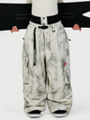 Women's Street Utility Cargo Baggy Snow Pants – Multi Pocket Belt Design