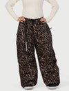 Women's Wild Motion Reflective Cargo Pockets Extra Baggy Snowboard  Pants