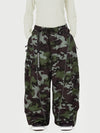 Women's Wild Motion Reflective Cargo Pockets Extra Baggy Snowboard  Pants