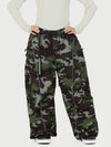 Women's Wild Motion Reflective Cargo Pockets Extra Baggy Snowboard  Pants