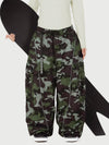 Women's Wild Motion Reflective Cargo Pockets Extra Baggy Snowboard  Pants