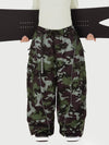 Women's Wild Motion Reflective Cargo Pockets Extra Baggy Snowboard  Pants