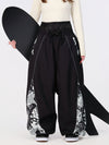 Women's Hyper Flux Graffiti Panel Reflective Line Jogger Baggy Snowboard Pants