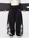 Women's Hyper Flux Graffiti Panel Reflective Line Jogger Baggy Snowboard Pants