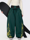 Women's Hyper Flux Graffiti Panel Reflective Line Jogger Baggy Snowboard Pants
