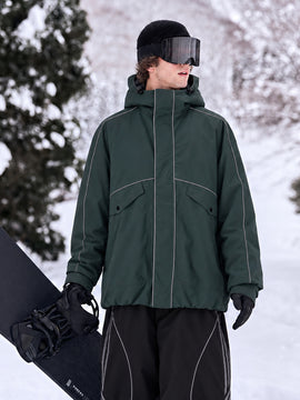 Men's UrbanCraft Workwear Snow Jacket – Reflective Utility Street Fit