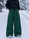 Women's Hyper Flux Side Zip Graffiti Panel Extra Baggy Freestyle Snow Pants