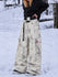 Women's Street Utility Cargo Baggy Snow Pants – Multi Pocket Belt Design