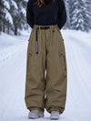 Women's Wild Motion Reflective Cargo Pockets Extra Baggy Snowboard  Pants