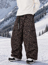 Men's Wild Motion Reflective Cargo Pockets Extra Baggy Snowboard Pants