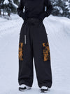 Women's Park Rider Hyper Flux Urban Graffiti Cargo Freestyle Baggy Snowboard Pants