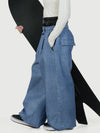 Women's Urban Vibe Workwear-Inspired Rivet-Trim Wide Fit OG Baggy Snowboard Pants