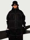 Women's UrbanCraft Street Utility Freestyle Snowboard Jacket – Reflective Hood & Workwear Style
