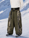 Men's Reflective Wild Motion Colorblock Extra Baggy Snowboard Pants