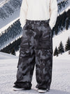 Men's Nightline Park Rider Reflective Trim Cargo Pockets Baggy Snow Pants