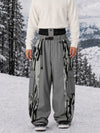 Men's Reflective Wild Motion Colorblock Extra Baggy Snowboard Pants