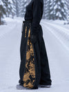 Women's Hyper Flux Side Zip Graffiti Panel Extra Baggy Freestyle Snow Pants