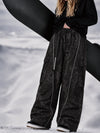 Women's Wild Motion Reflective Cargo Pockets Extra Baggy Snowboard  Pants
