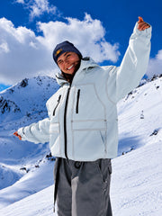 Women's UrbanCraft Street Utility Freestyle Snowboard Jacket – Reflective Hood & Workwear Style