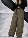 Women's Wild Motion Reflective Cargo Pockets Extra Baggy Snowboard  Pants