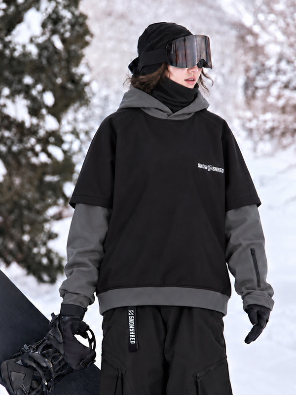 Women's Park Rider 2-in-1 Layered Freestyle Snow Hoodie with Contrast Sleeves