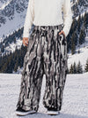 Men's Nightline Park Rider Reflective Trim Cargo Pockets Baggy Snow Pants