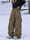 Women's Camden Punk Reflective Street Utility Baggy Cargo Snowboard Pants – Freestyle Fit