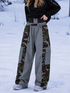 Women's Wild Motion Reflective Colorblock Extra Baggy Snow Pants