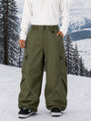 Men's Camden Punk Reflective Street Utility Cargo Snowboard Pants – Baggy Freestyle Fit