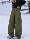 Women's Camden Punk Reflective Street Utility Baggy Cargo Snowboard Pants – Freestyle Fit