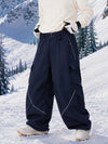 Men's Camden Punk Reflective Street Utility Cargo Snowboard Pants – Baggy Freestyle Fit