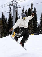 Men's Hyper Flux Jogger Baggy Snow Pants with Color Graffiti Panel & Reflective Line