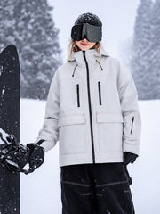 Women's UrbanCraft Street Utility Freestyle Snowboard Jacket – Reflective Hood & Workwear Style