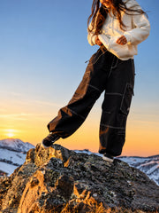 Women's Utility Wild Soul Crew Heavy Stitch Cargo Baggy Fit Snowboard Pants