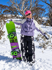 Women's Reflective Wild Motion Colorblock Extra Baggy Snowboard Pants