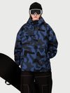 Women's Ultra Feral Camo Shark Half-Zip Pullover Anorak Snowboard Jacket – 15K Waterproof