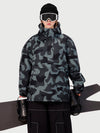 Women's Ultra Feral Camo Shark Half-Zip Pullover Anorak Snowboard Jacket – 15K Waterproof