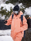 Women's Air Pose Vibrant Orange Snow Winter Snowboard Jacket