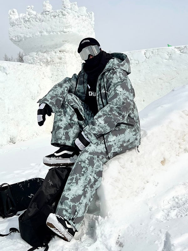 Men's North White Snowsafari Ski Snowboard Jacket Pants Set