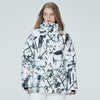Men's Graffiti Street Fashion Waterproof Snow Jackets Winter Coats