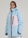 Men's Gsou Snow Powder Search Colorful 2 Way Zipper Snow Jacket