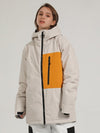 Men's Gsou Snow Powder Search Colorful 2 Way Zipper Snow Jacket