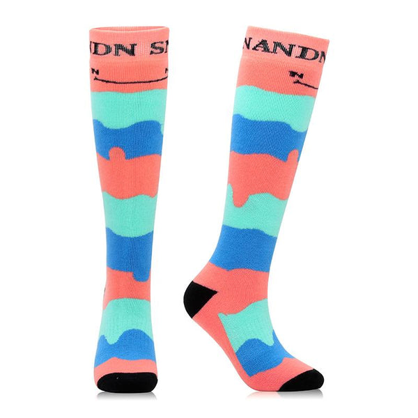 Nandn Color Stripe Unisex Ski & Snowboard Socks