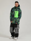Men's Gsou Snow Powder Search Colorblock Two Piece Snowsuits