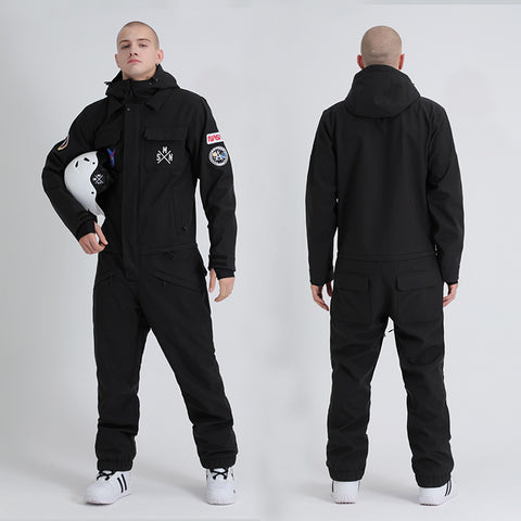SMN Mens Snowboard One Piece Snowsuit, Jacket, Pants, Accessories