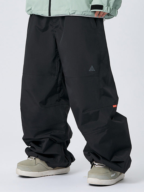 pulse world famous rider lds snowboard pant blk md Women's Nandn Mountain Chill Baggy Snowboard Pants, White, XL, Freestyle Baggy Snowboard Pants, Waterproof Mountain Cargo Snow Pants