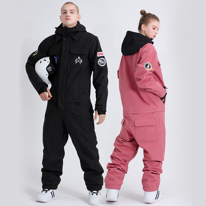Jugaoge Heren Jumpsuit met Ronde Hals, Lange Mouwen Jugaoge Heren Jumpsuit met Ronde Hals, Lange Mouwen