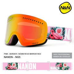 Pink Infiniti Unisex Nandn Frameless Snow Goggles
